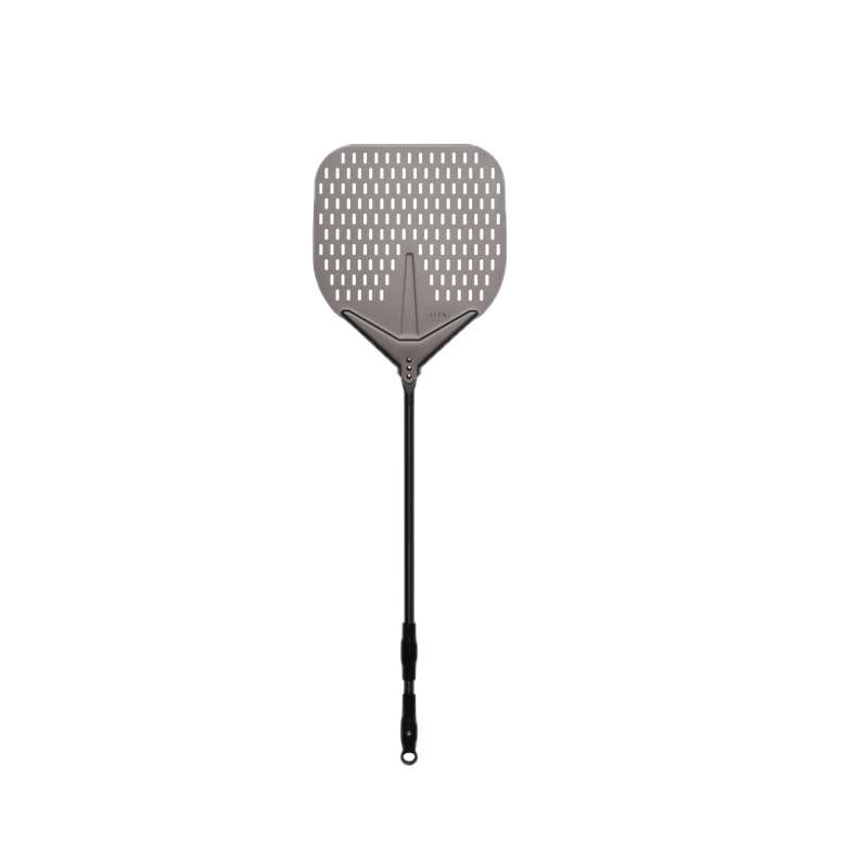 Alfa Forni Pizza Schaufel Medium 30 cm / 95 cm perforiert aus Aluminium AC-PALAM