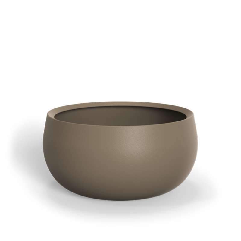 Adezz Lora Pflanzgefäß Fiberglas Pflanzkübel Blumenkübel 100x50 cm beigegrau