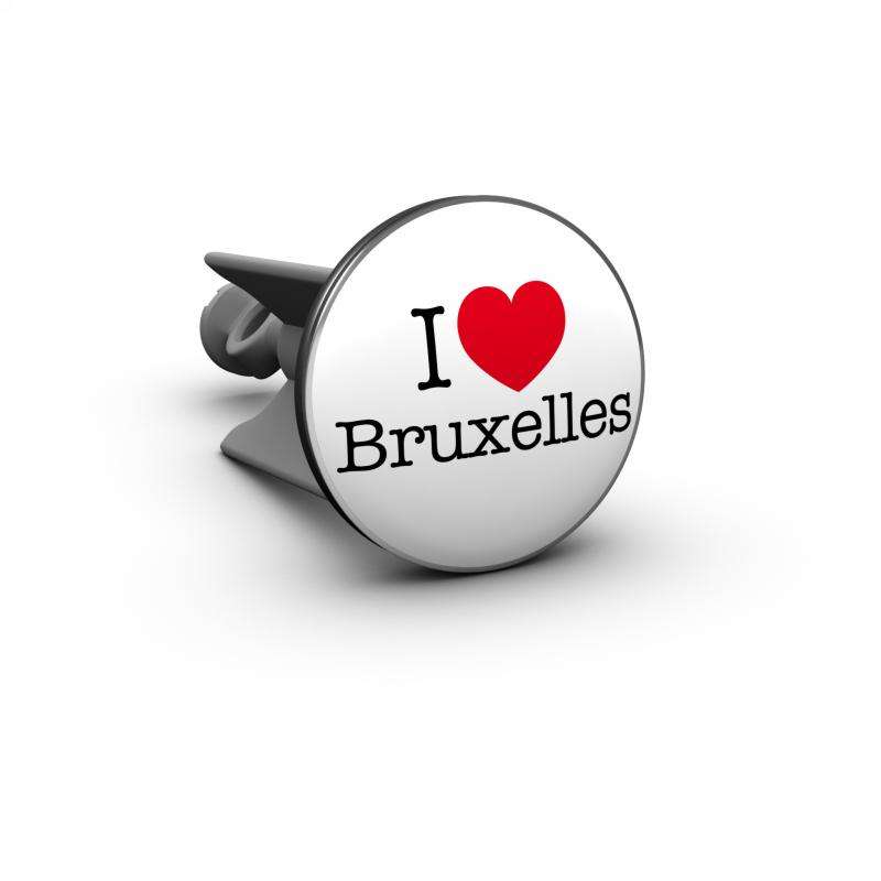 Plopp Waschtischstöpsel Waschbeckenstöpsel Motiv I love Bruxelles Brüssel 332