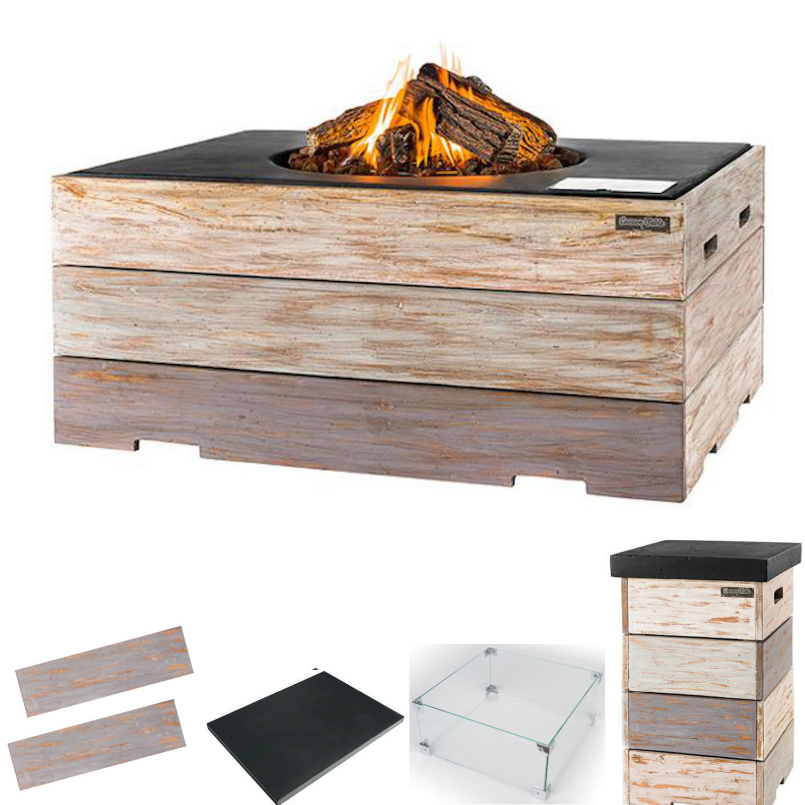 Happy Cocooning Feuertisch Gartenfeuer Nice & Nasty schwarz HC151011A