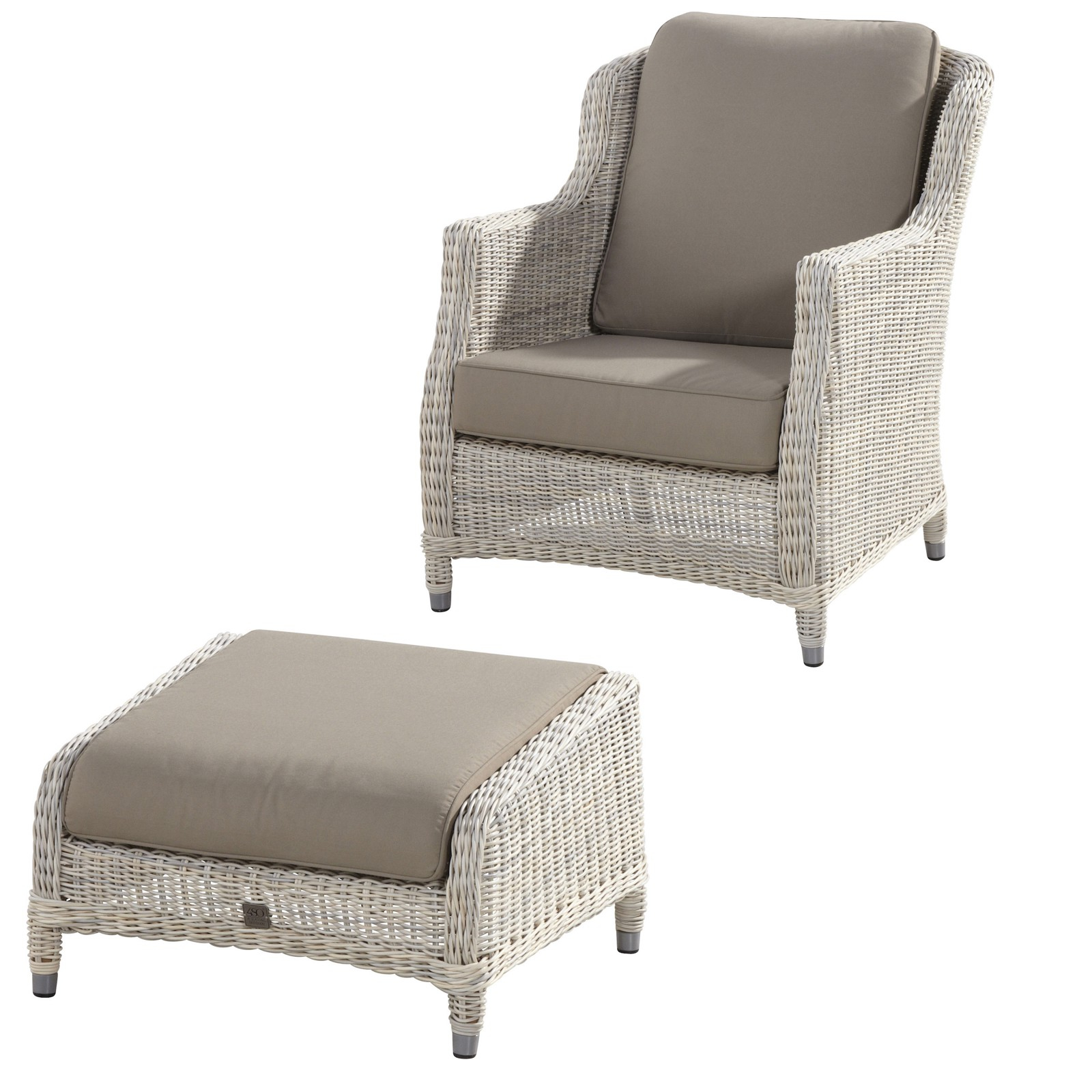4Seasons Outdoor Brighton living Sessel mit Fußhocker Polyrattan ... 4Seasons Outdoor Brighton living Sessel mit Fußhocker Polyrattan ...