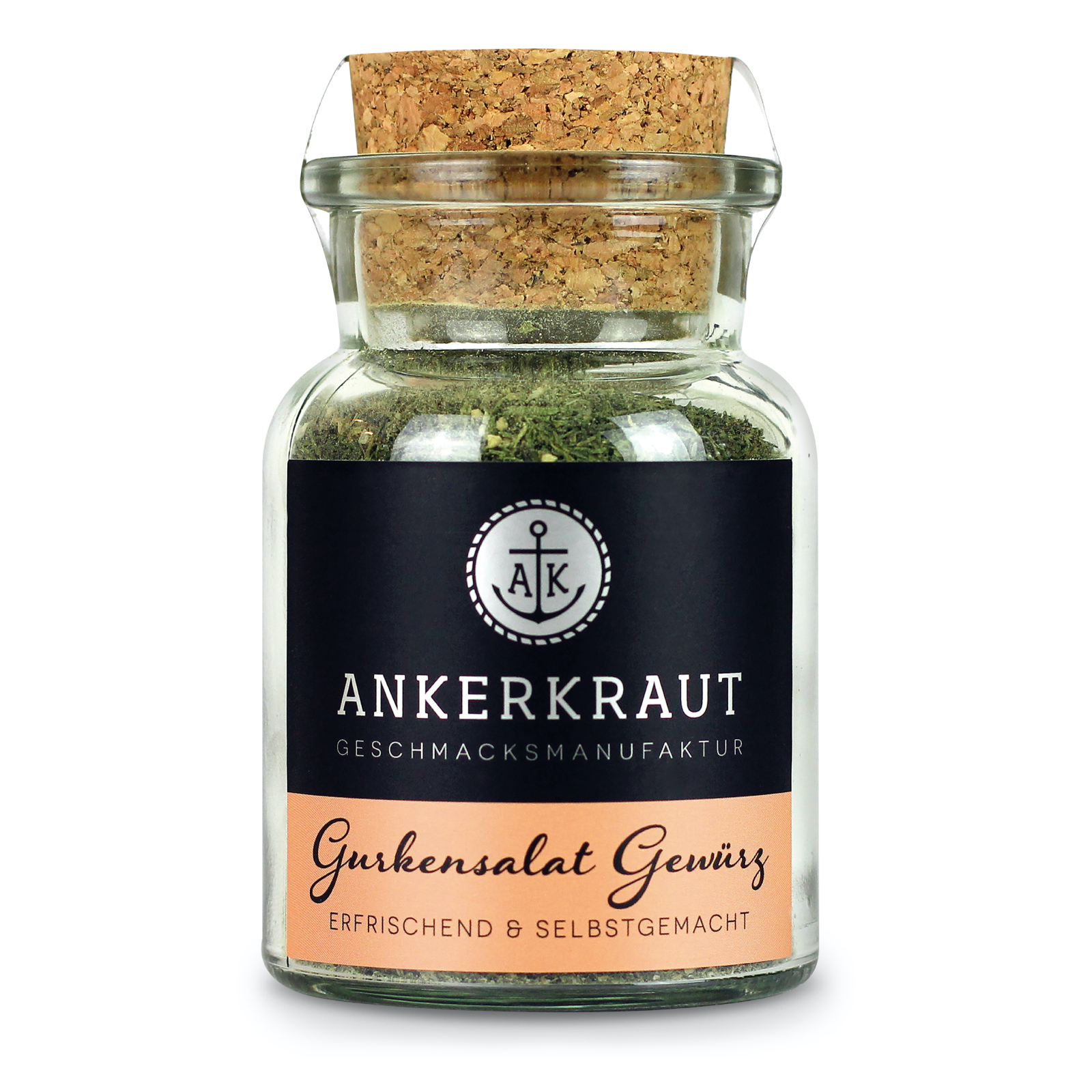 Ankerkraut Gurkensalat Gew&uuml;rz Gew&uuml;rzzubereitung Gew&uuml;rzmischung im Korkenglas 60 g