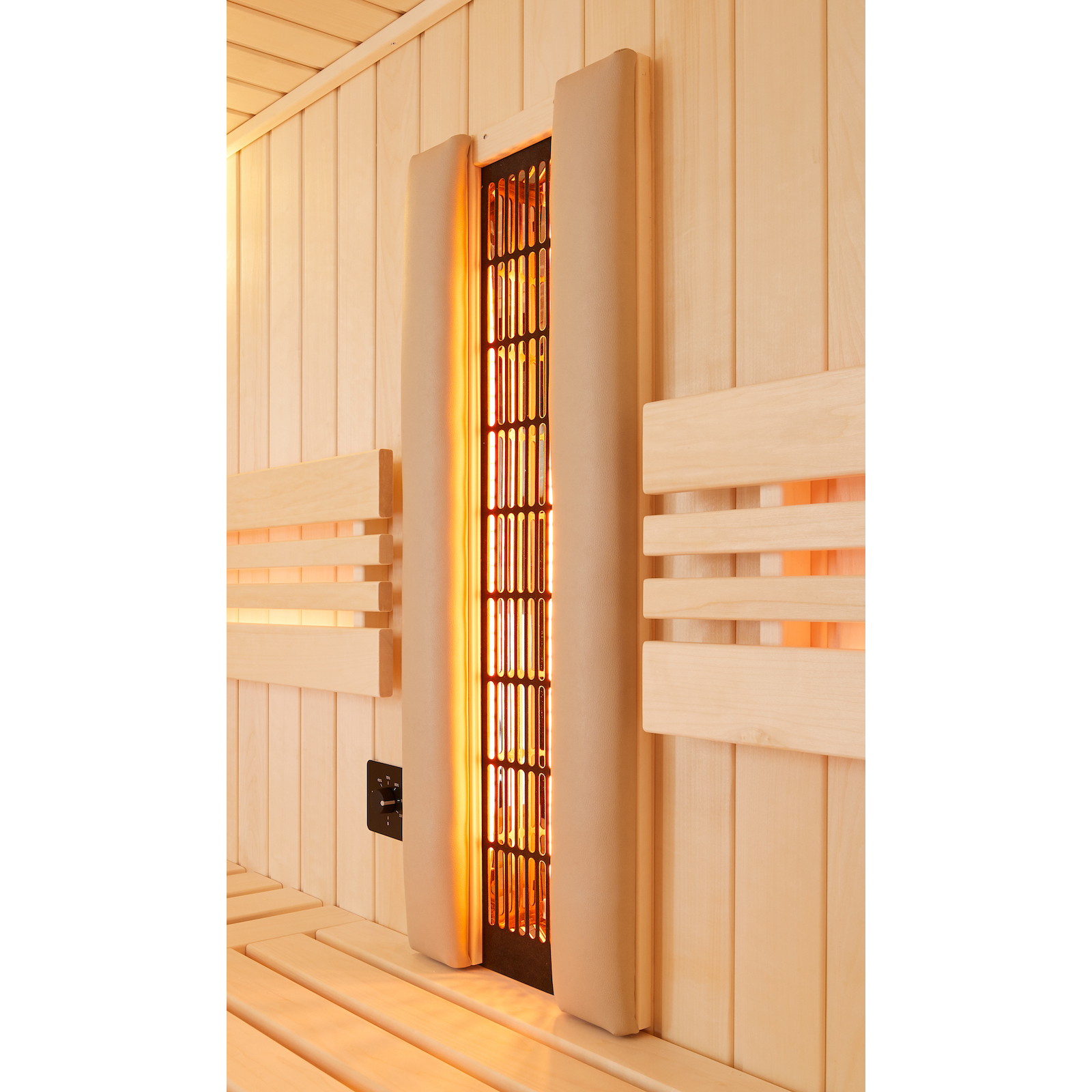 Infraworld R&uuml;ckenpolster Set f&uuml;r VITALlight-IPX4 Infrarotstrahler Kunstleder beige