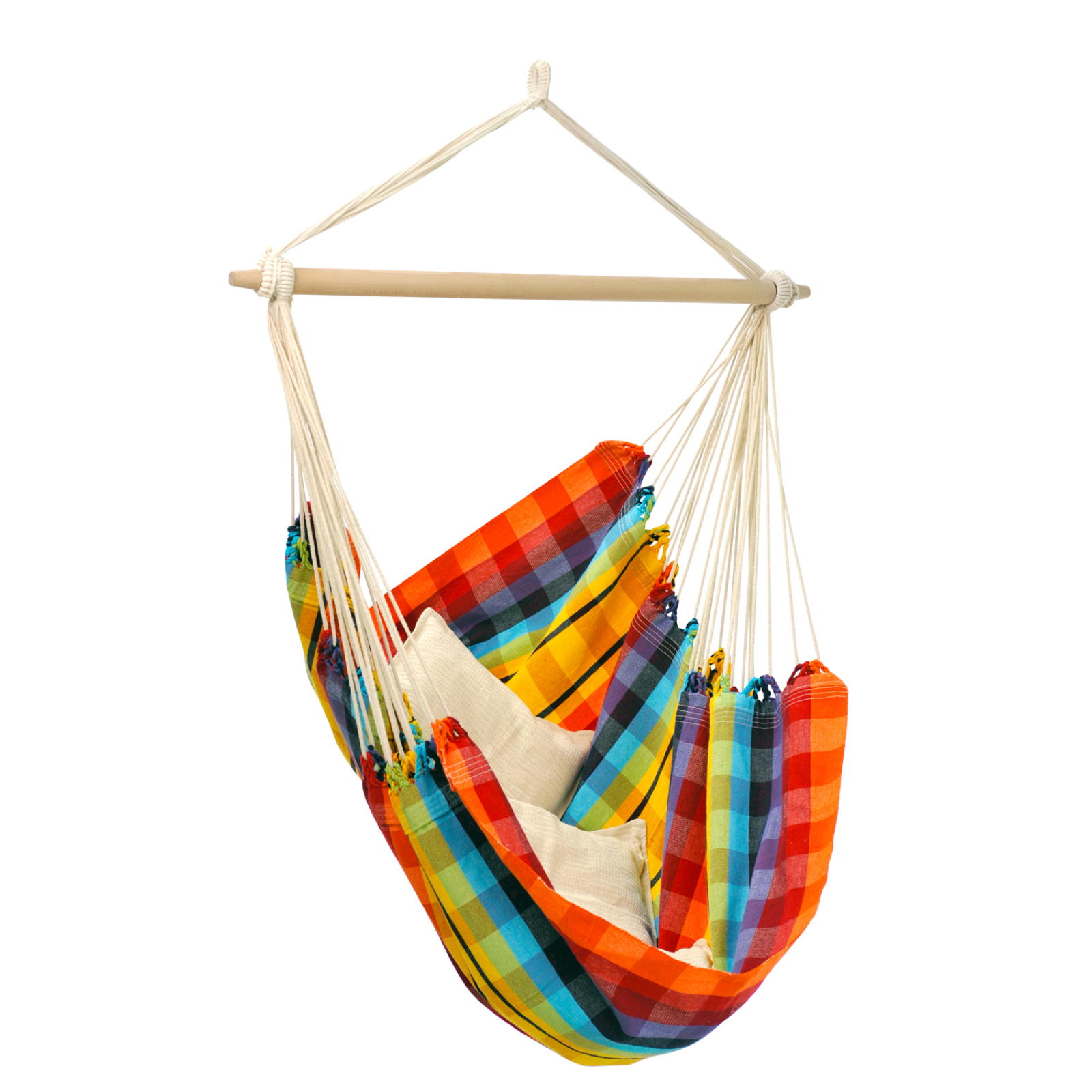 AMAZONAS XL H&auml;ngesessel Brasil Rainbow mit Spreizstab Sitzfl&auml;che ca. 160 x 130 cm