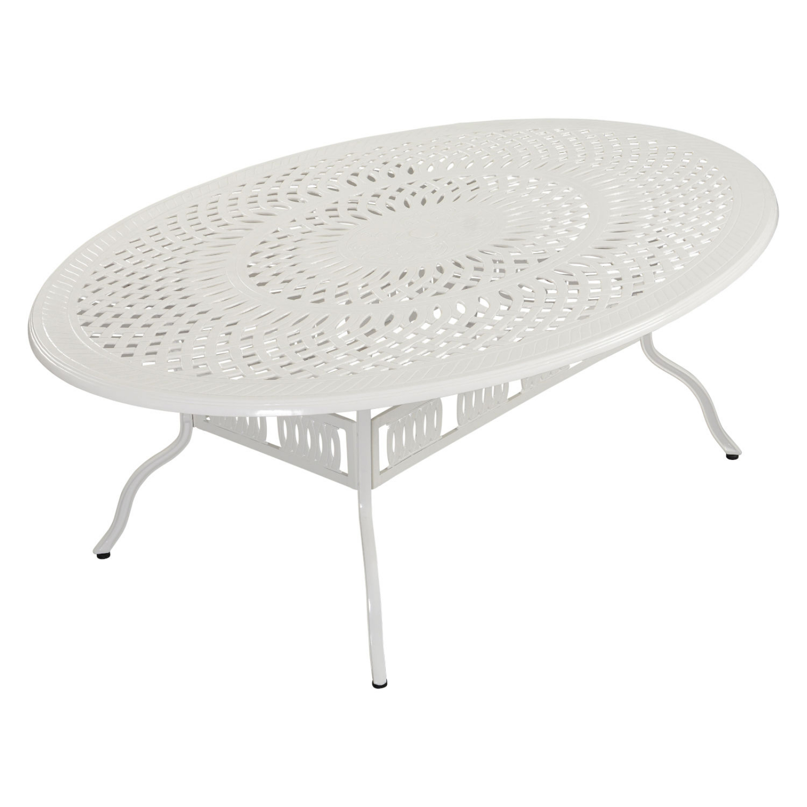 Inko Gartentisch AluGuss weiß rund/oval/eckig Größe nach Wahl Tisch
